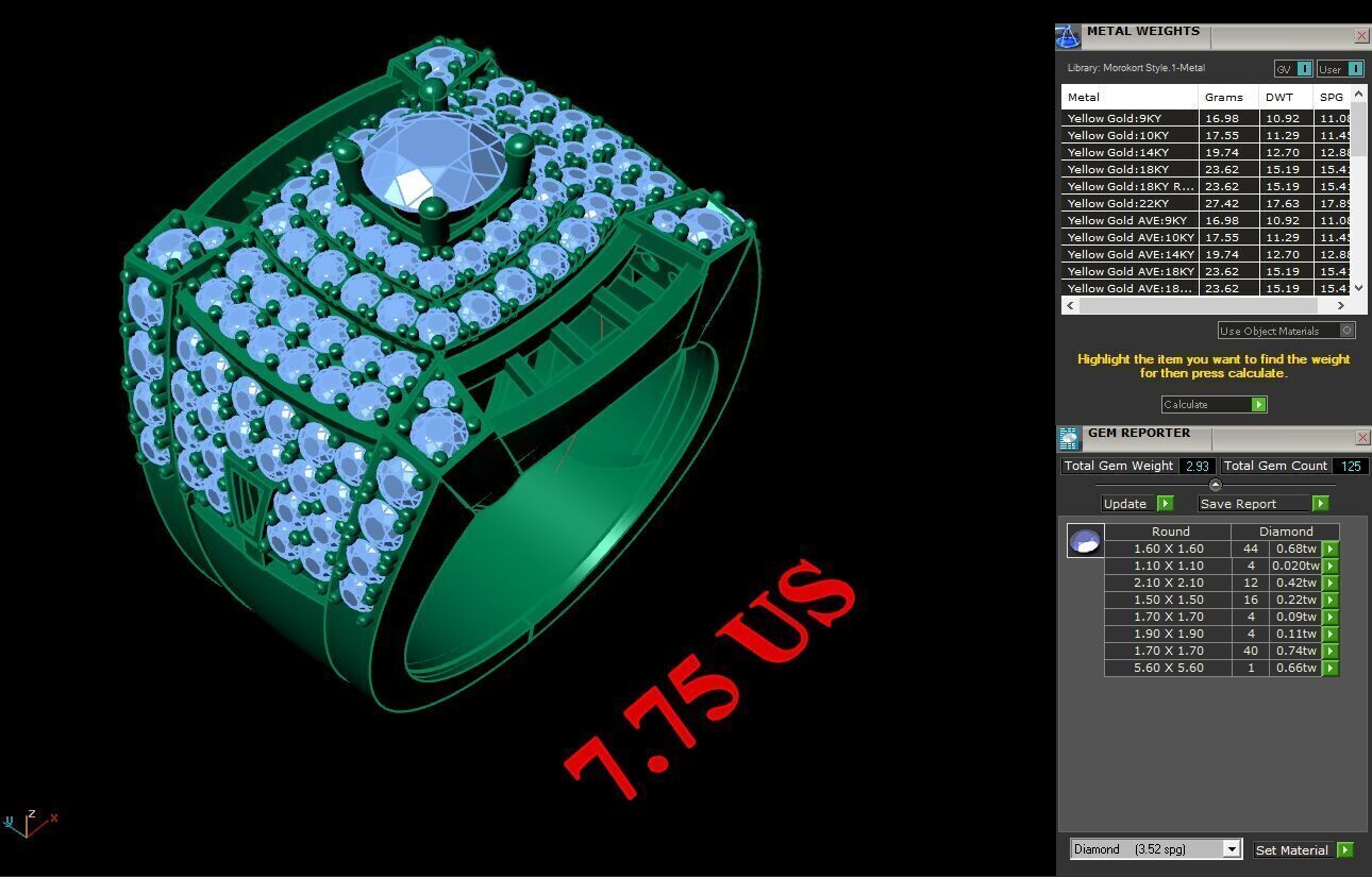 Top Trending Men Ring Designs 4MR010 3D print model_1
