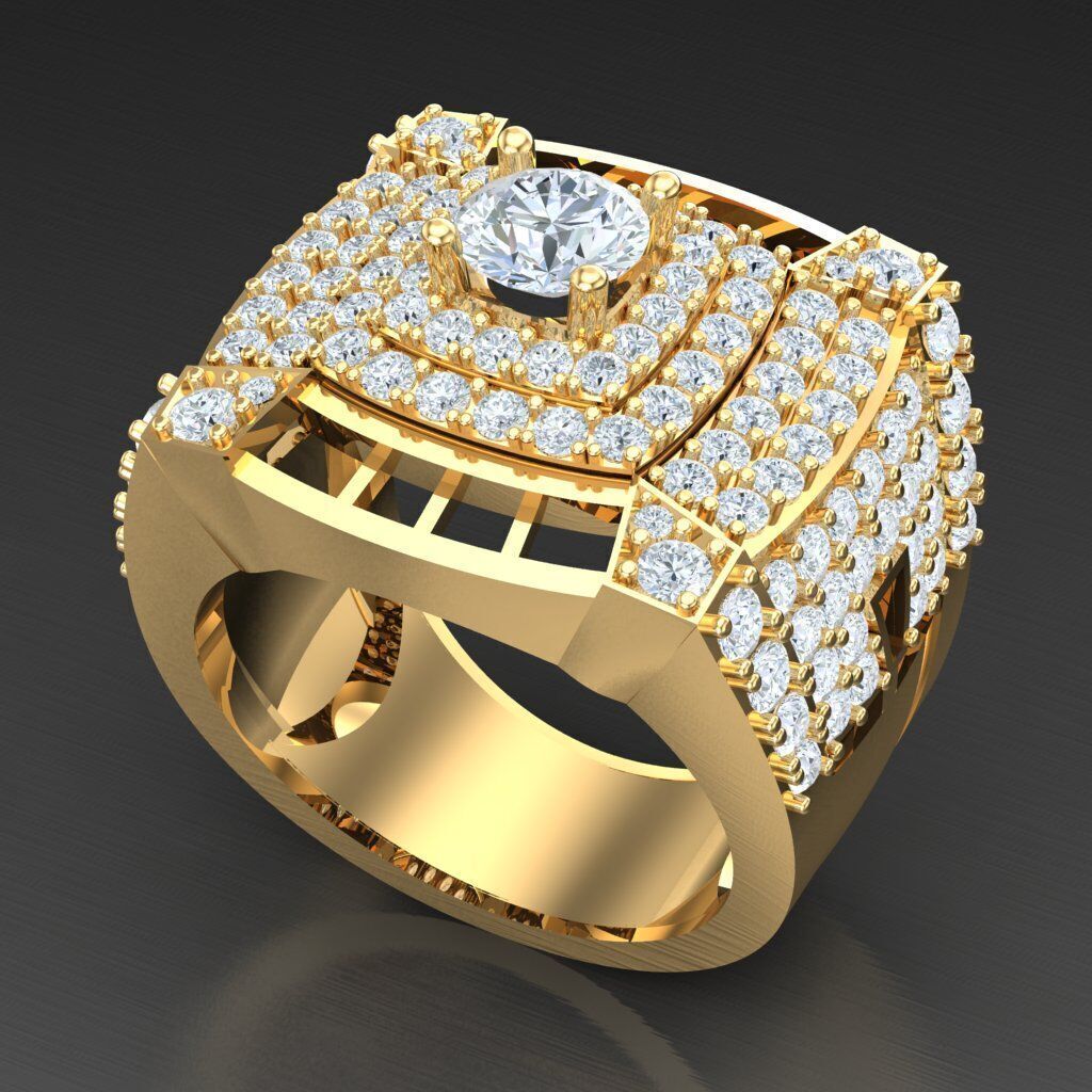 Top Trending Men Ring Designs 4MR010 3D print model_7