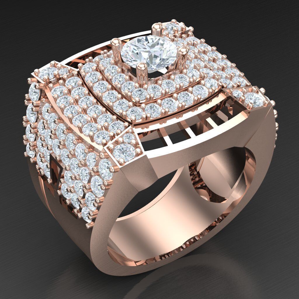 Top Trending Men Ring Designs 4MR010 3D print model_3