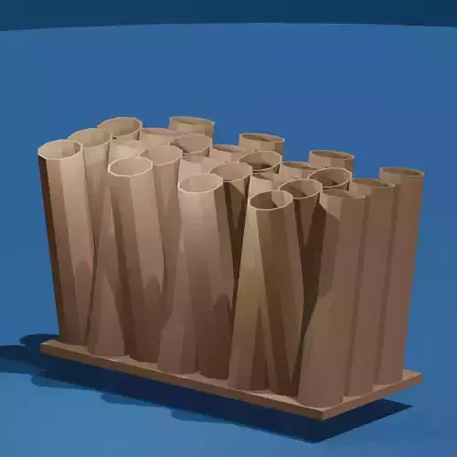 Angled Post Brush Holder