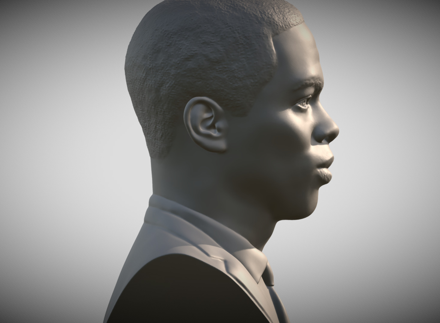 Chris Rock bust 3D print model_6