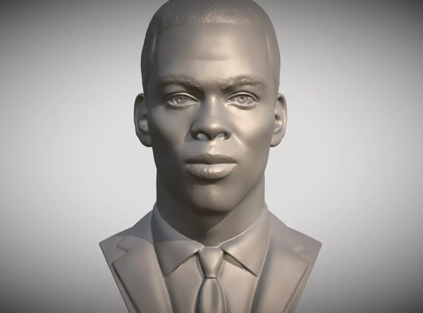 Chris Rock bust 3D print model_0