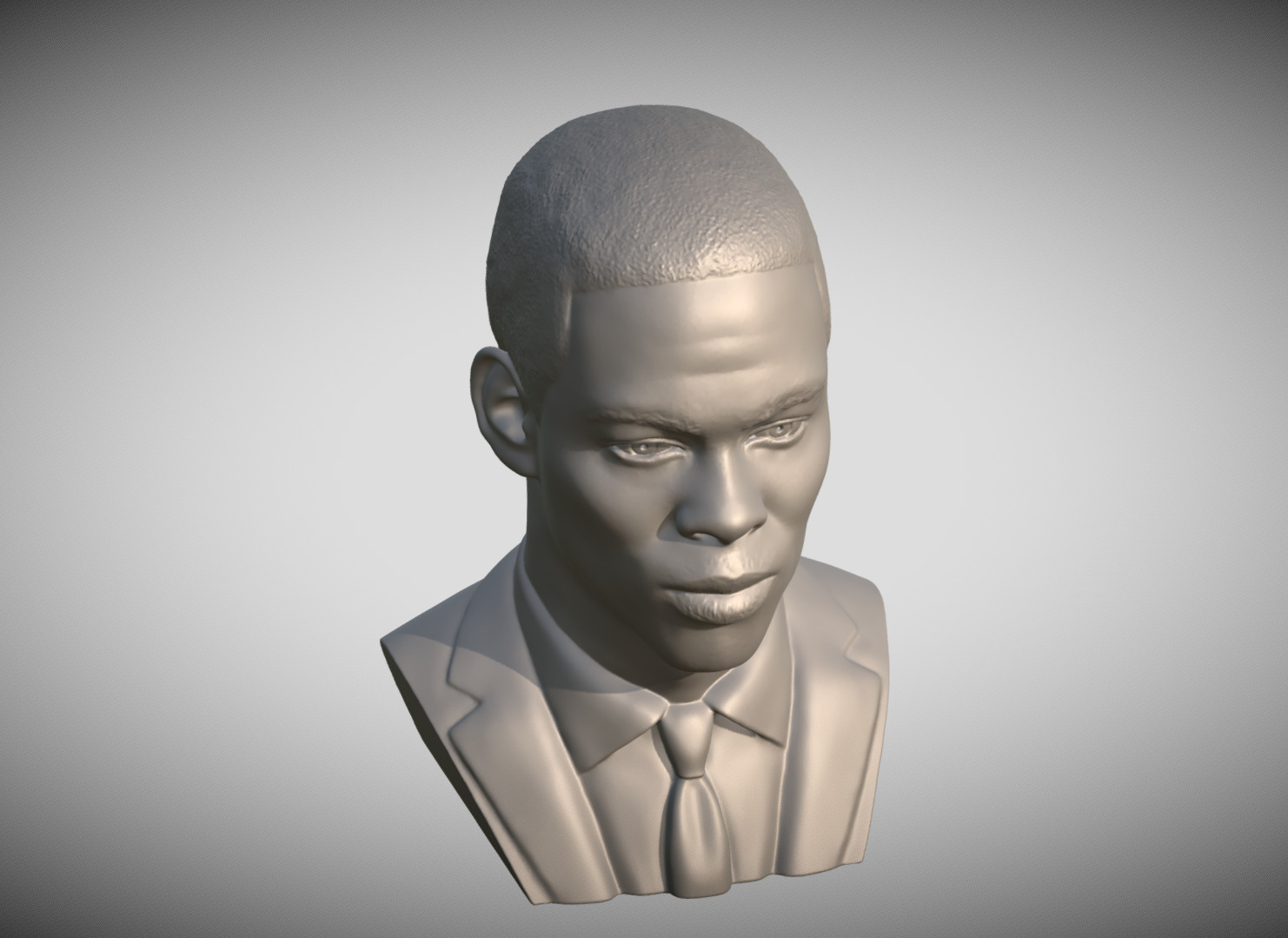 Chris Rock bust 3D print model_12