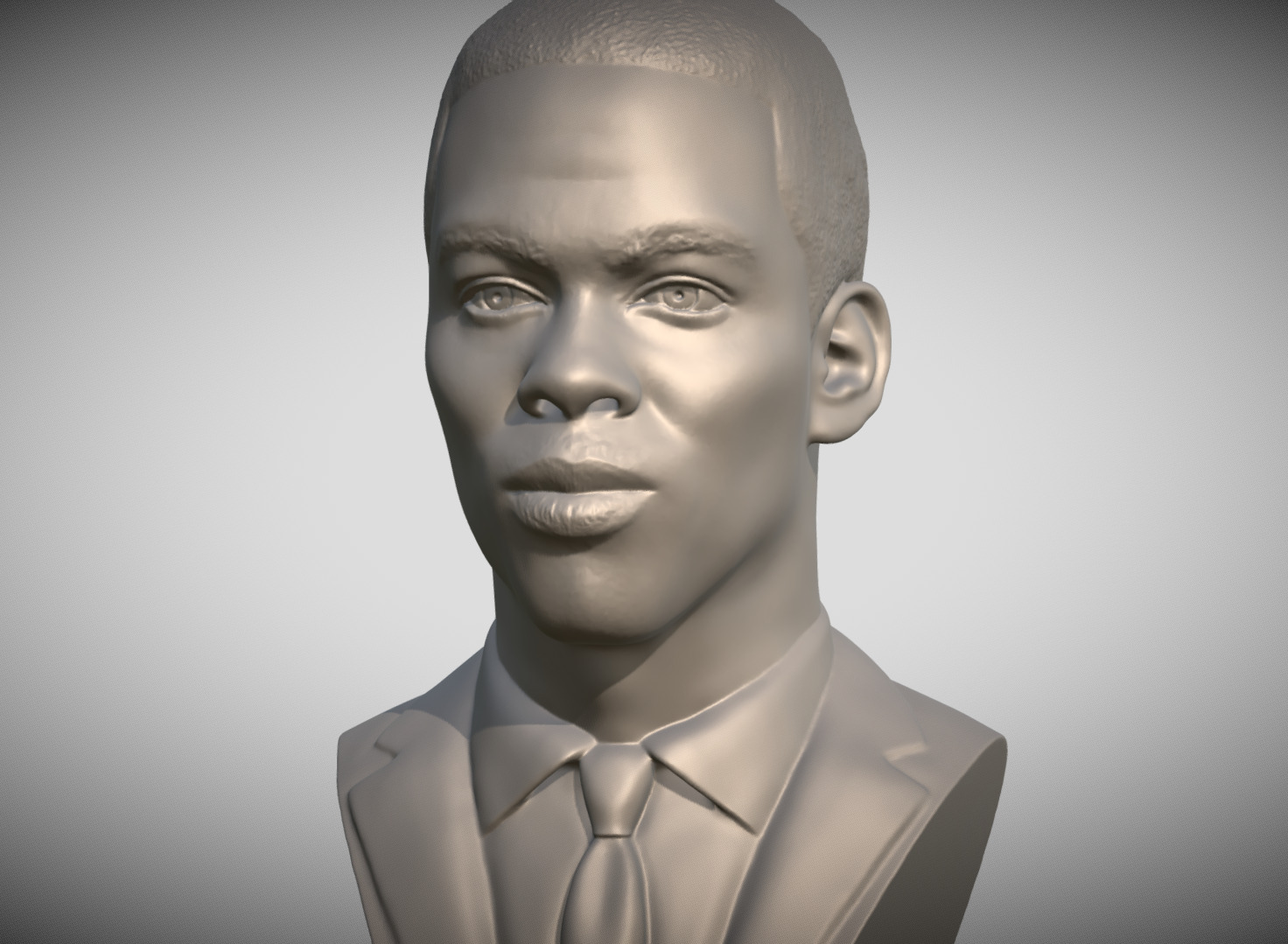 Chris Rock bust 3D print model_1