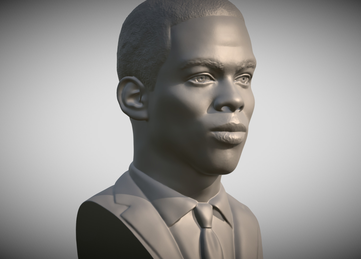 Chris Rock bust 3D print model_7