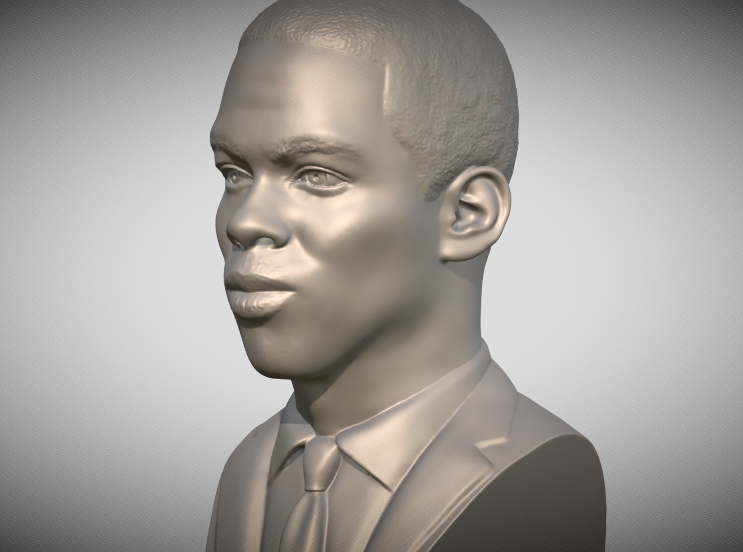 Chris Rock bust 3D print model_2
