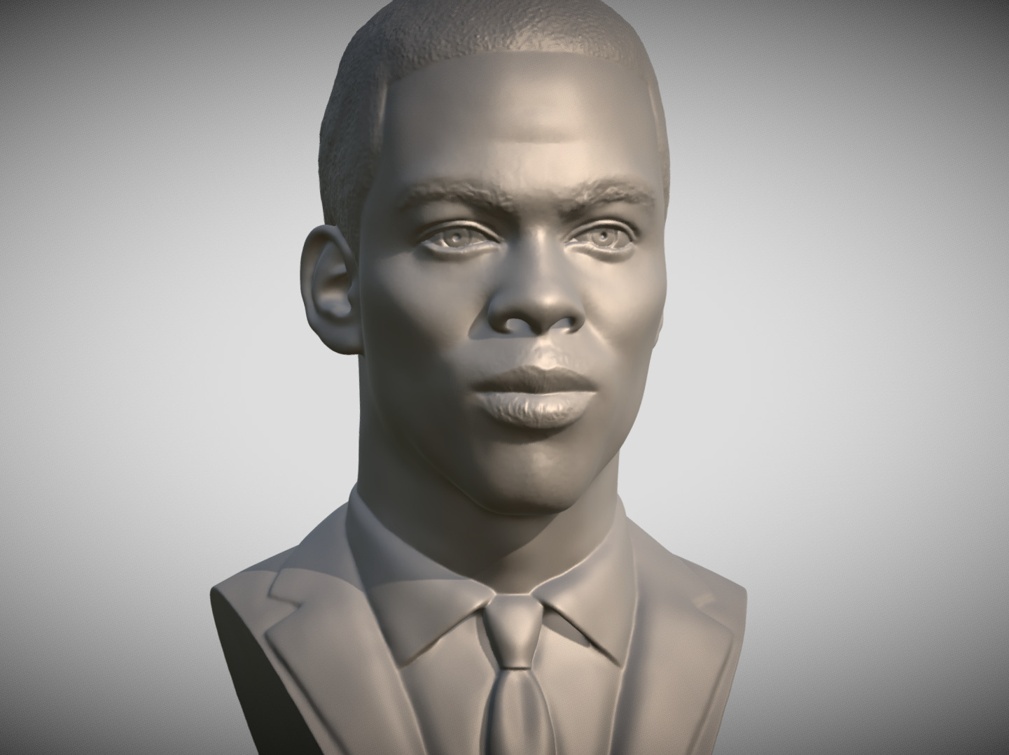 Chris Rock bust 3D print model_8