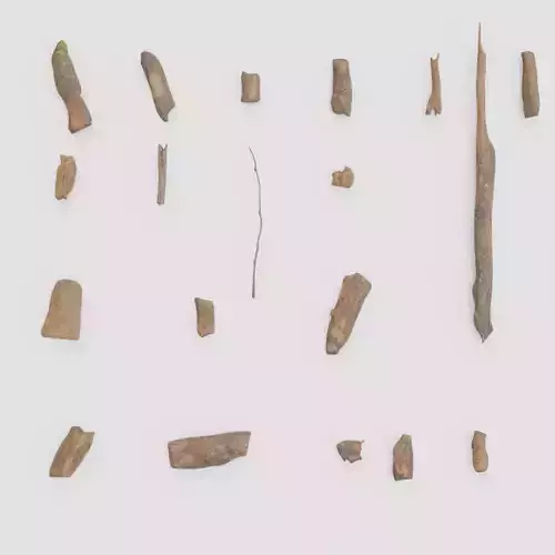 Tree Debris Collection - Realistic Wood Fragments