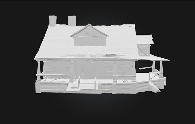 Rustic Cabin  Wilderness Shelter with Timeless Simplicity 3D model 6