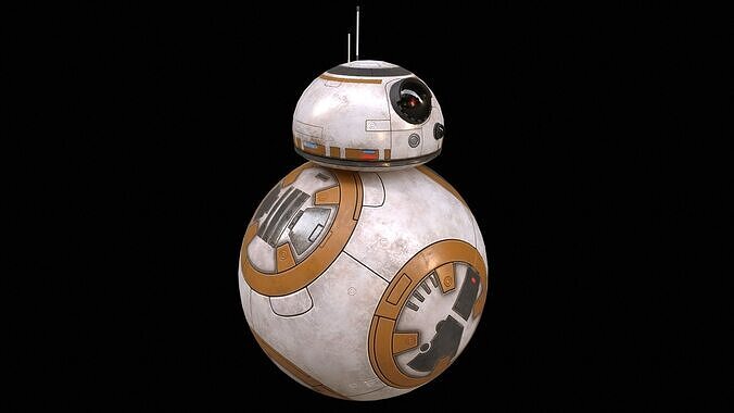 Star Wars BB-8 Robot Droid PBR Low-poly 3D model