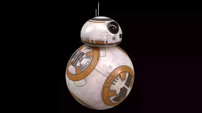 Star Wars BB-8 Robot Droid PBR Low-poly 3D model