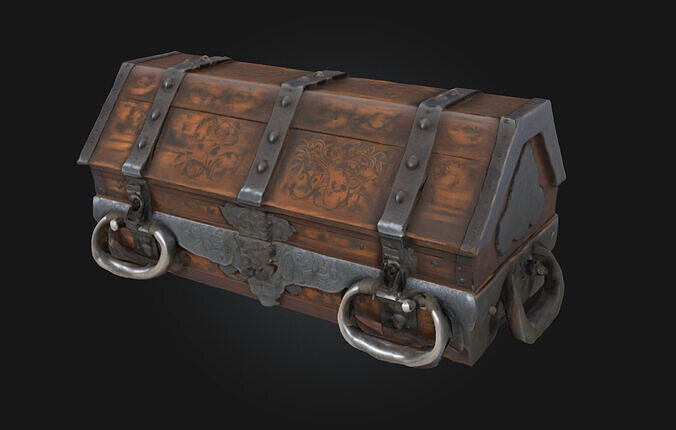 Antique Treasure Chest  Vault of Forgotten Riches 3D model
