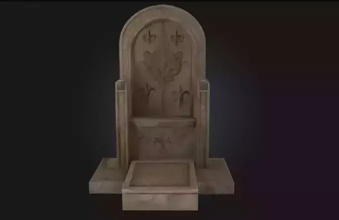 Medieval Throne Stonework  Seat of Ancient Authority