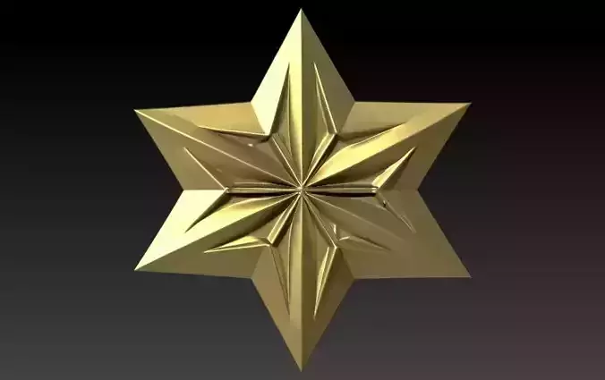 Italian Star 6 point star pendant necklace earrings jewelry 