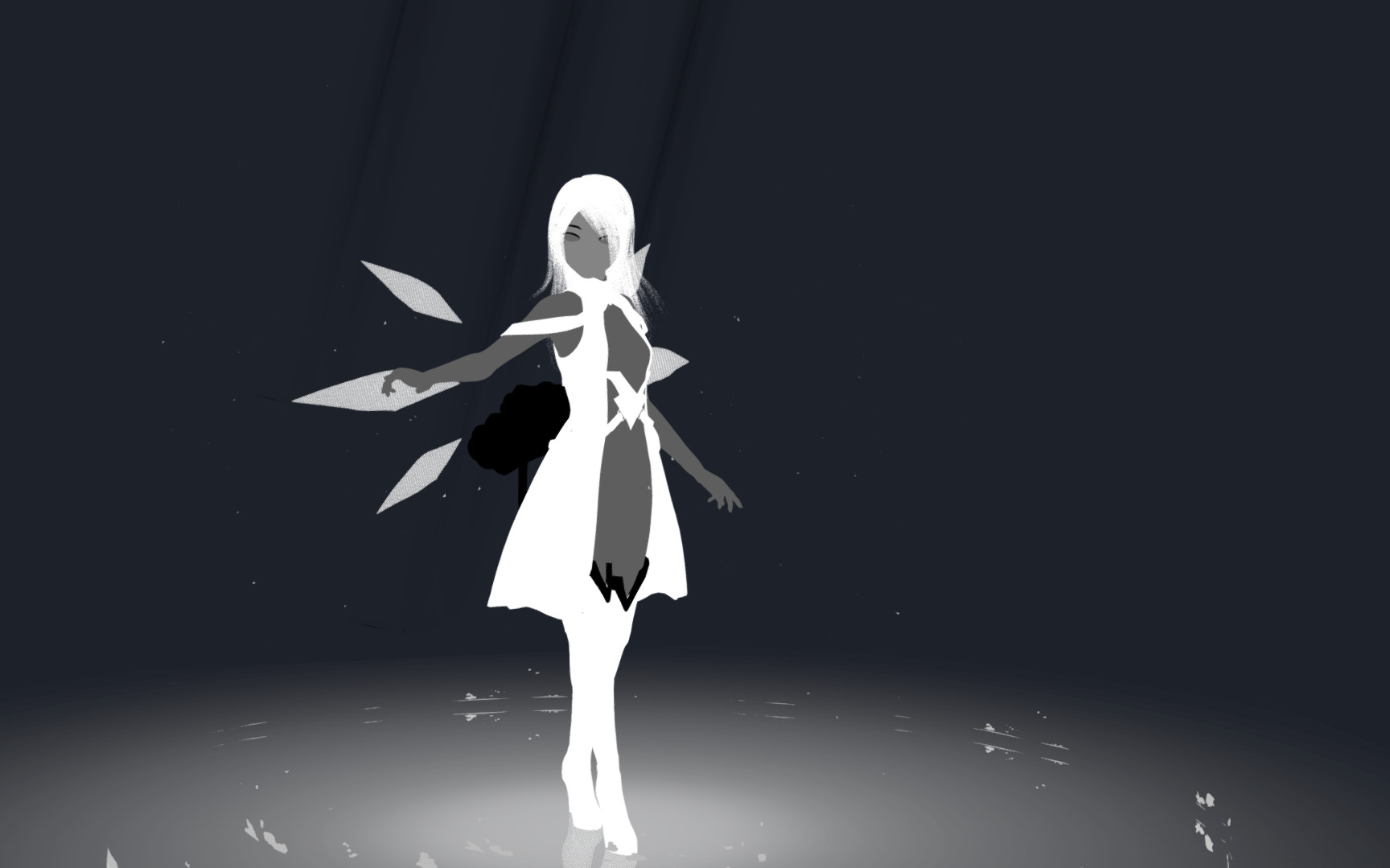 Crystal Mage T pose plus 3 gift Low-poly 3D model_16