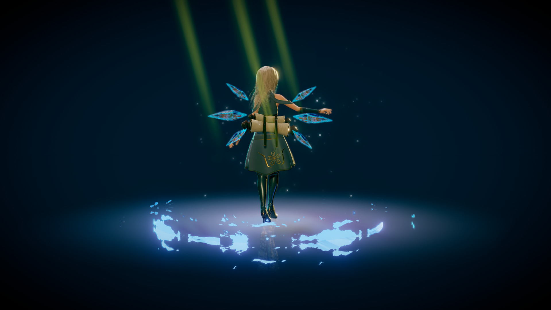 Crystal Mage T pose plus 3 gift Low-poly 3D model_9
