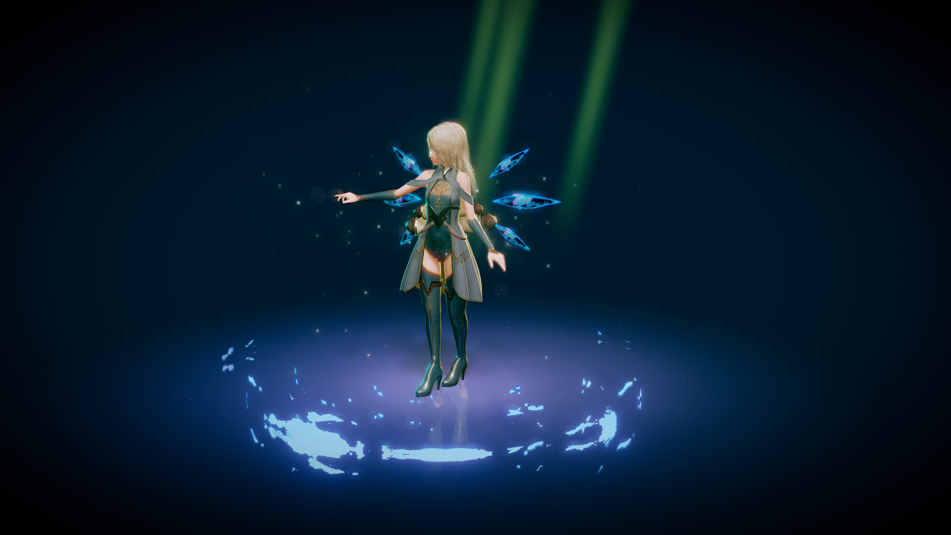 Crystal Mage T pose plus 3 gift Low-poly 3D model_11
