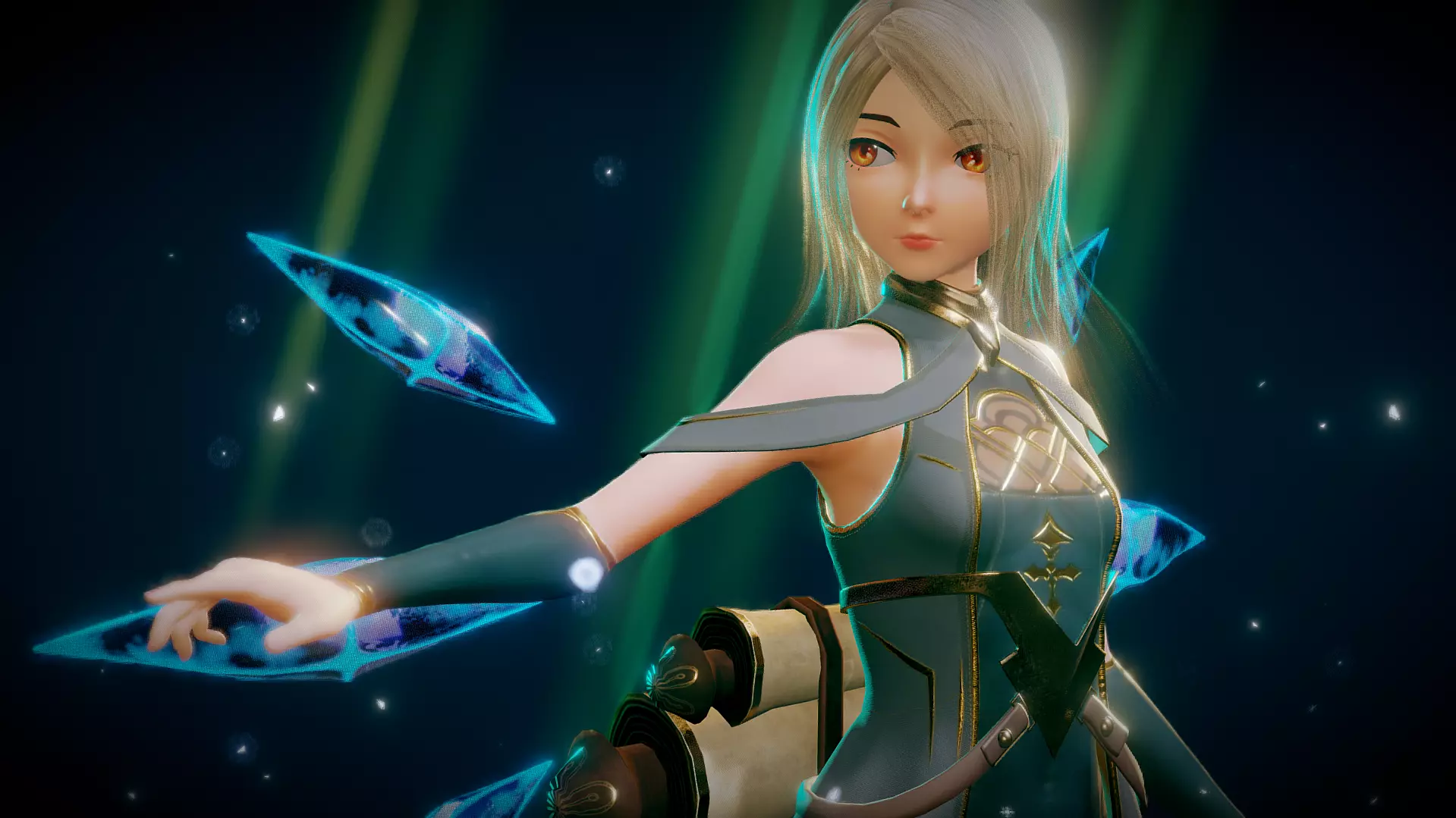 Crystal Mage T pose plus 3 gift Low-poly 3D model_0