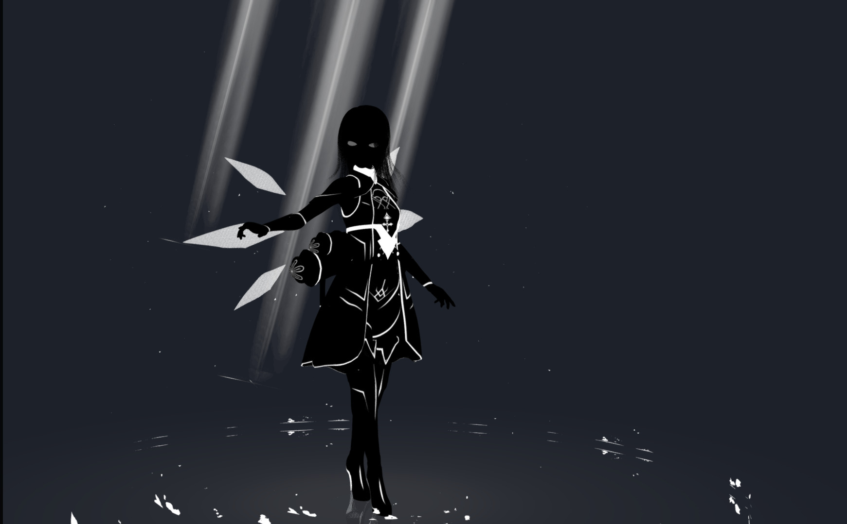 Crystal Mage T pose plus 3 gift Low-poly 3D model_8