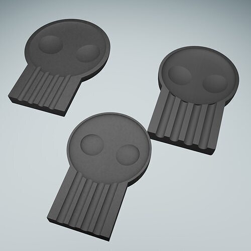 Ashtray skull 3D print model