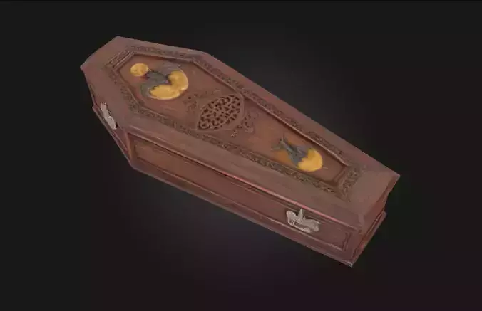 Vampires Rest  Eternal Slumber in Gothic Stone 3D model