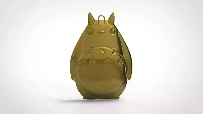 totoro gold figurine 3D print model