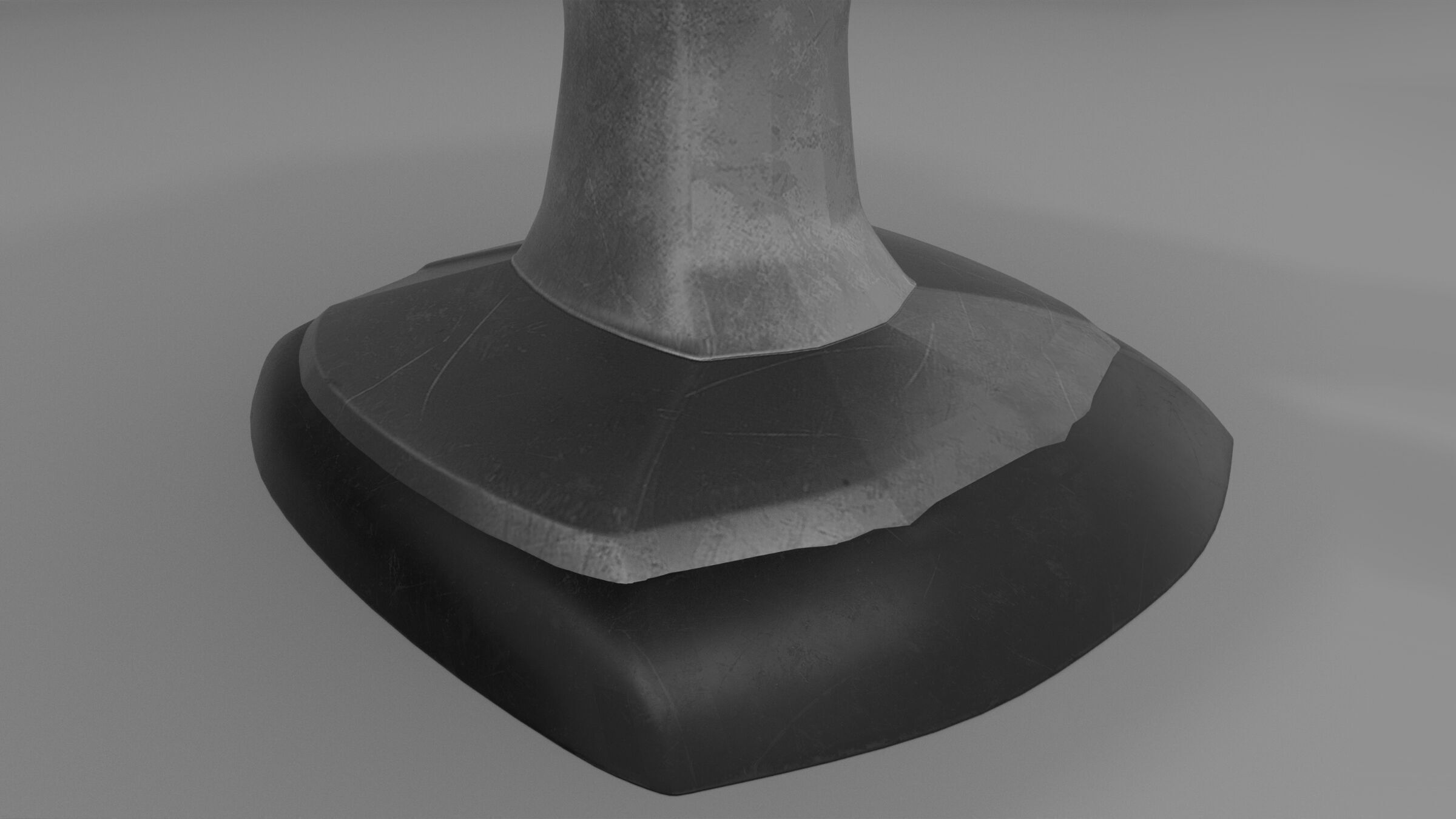 Upholstered Swivel Chair - Basic Plan Low-poly 3D model_13