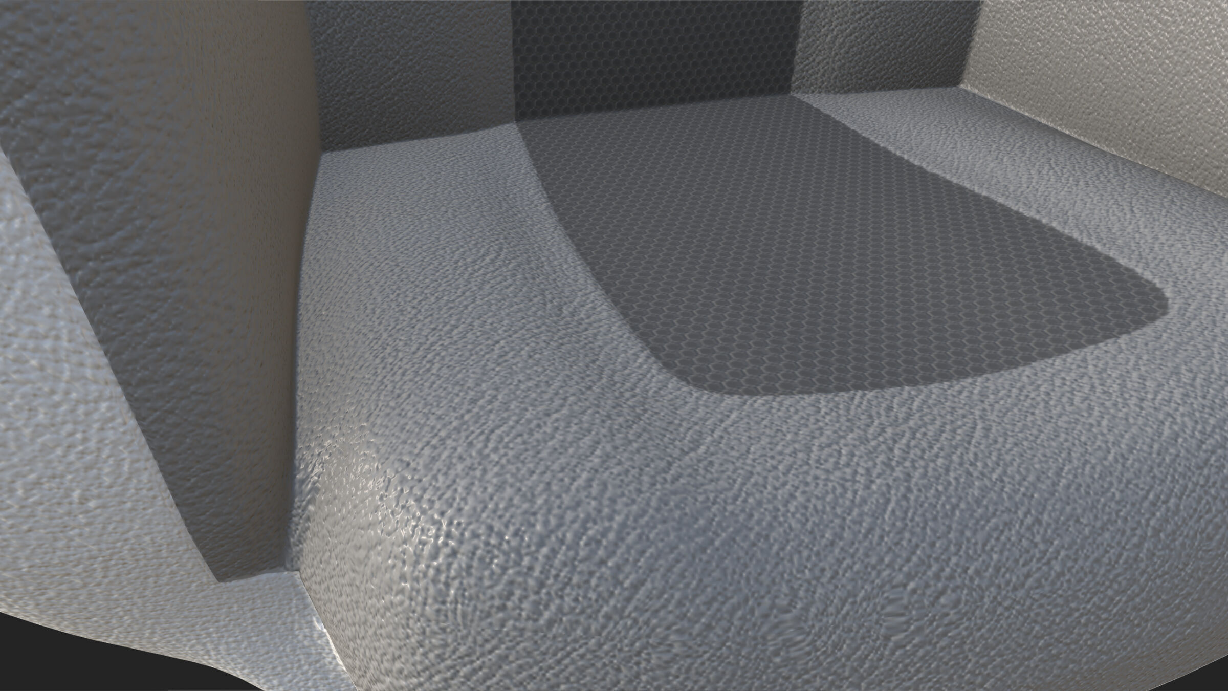 Upholstered Swivel Chair - Basic Plan Low-poly 3D model_11