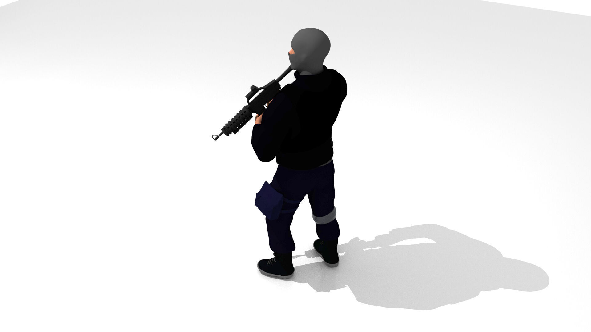 military soldier infantry BOPE 3D print model_1