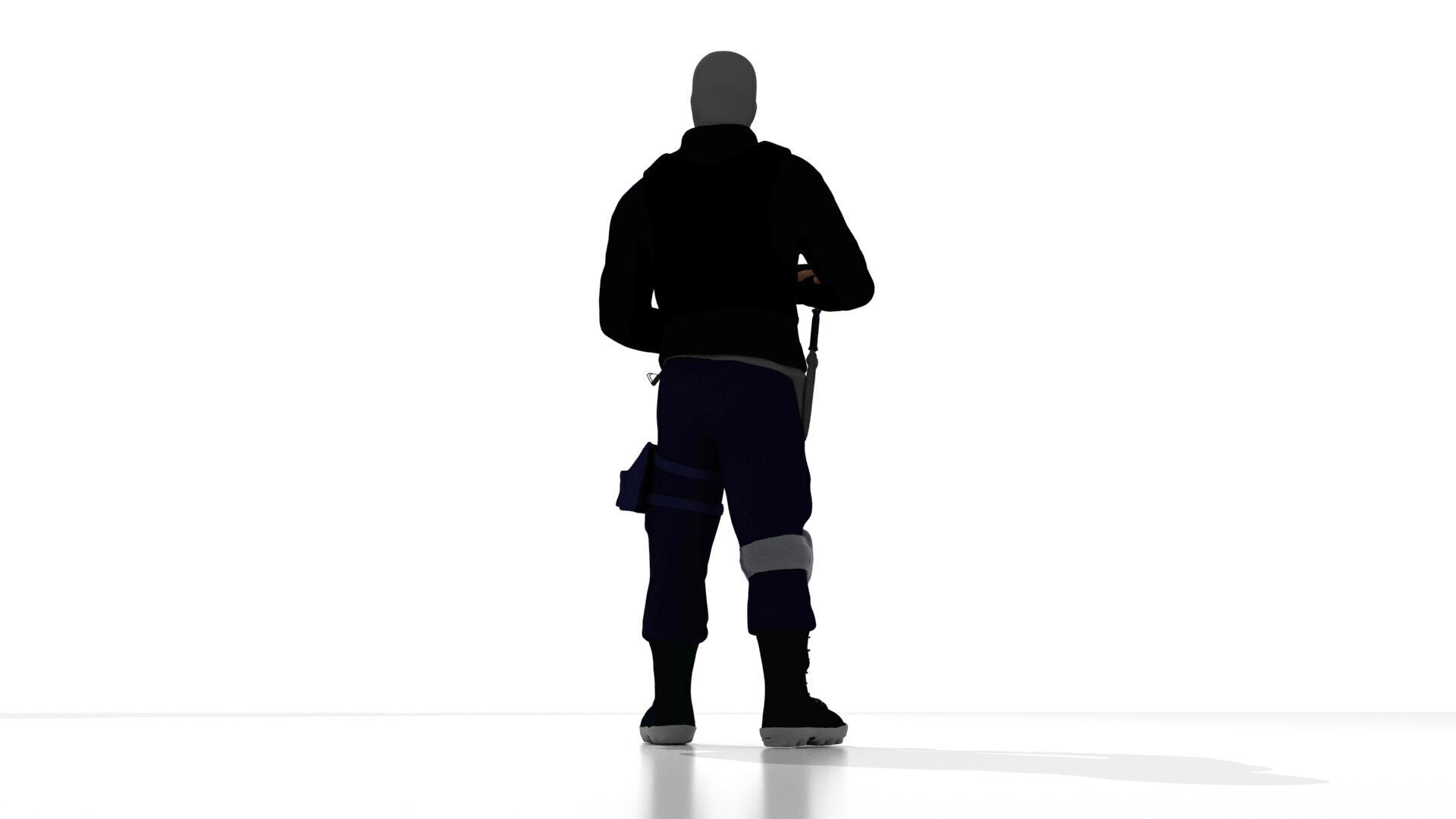 military soldier infantry BOPE 3D print model_2