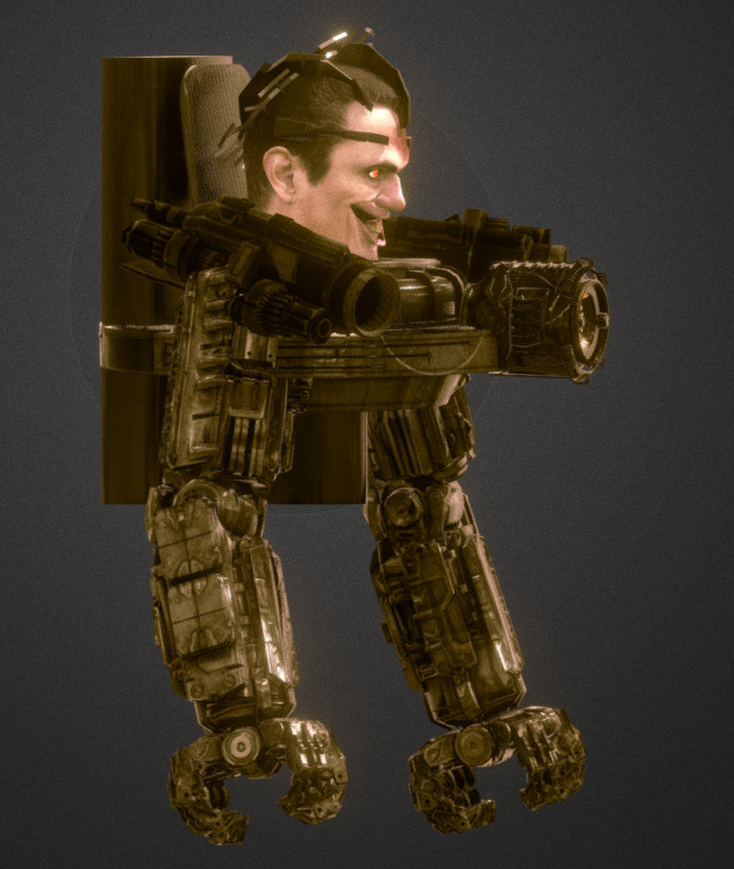 Astro Gman Low-poly 3D model_2