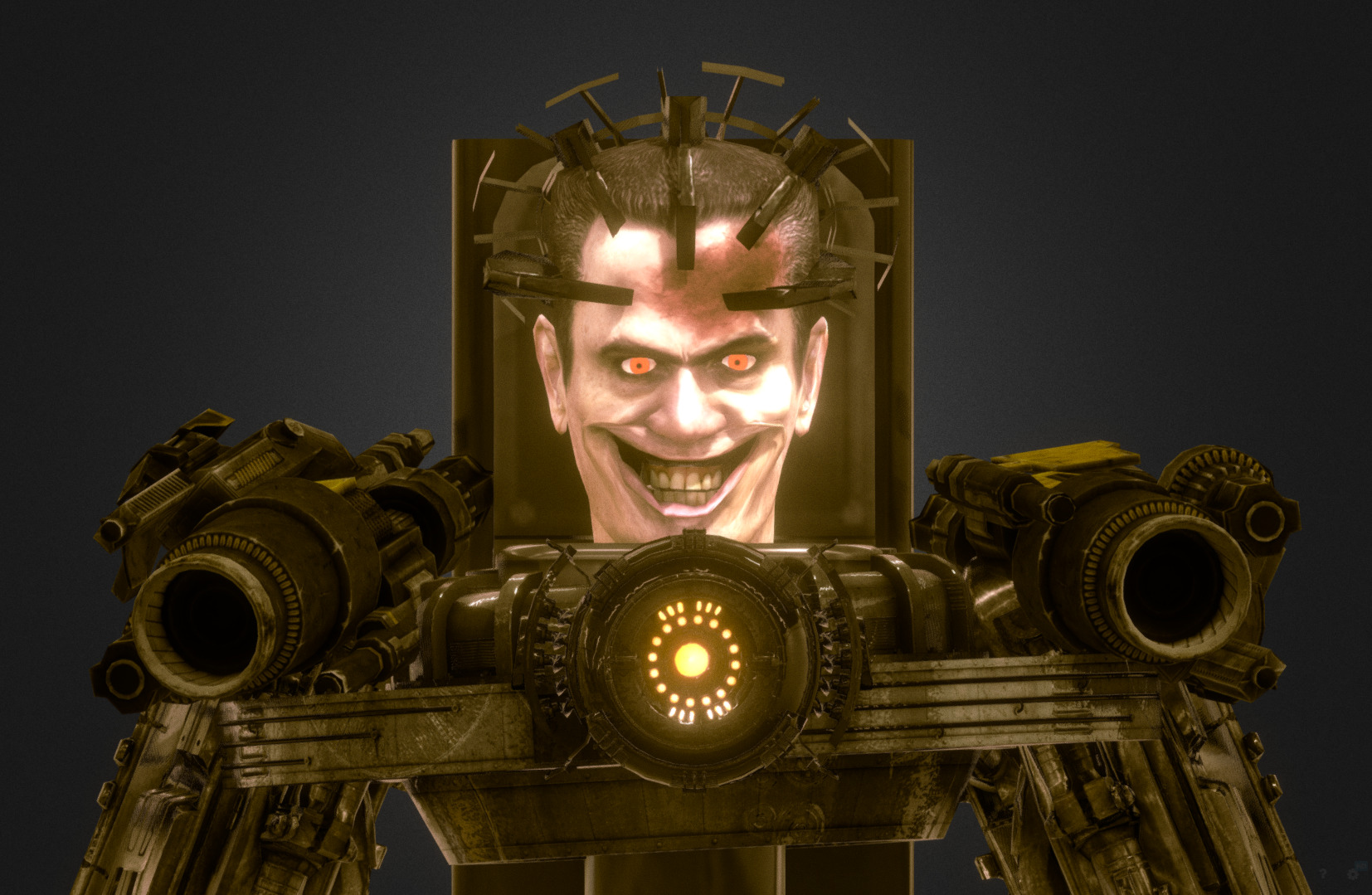 Astro Gman Low-poly 3D model_6