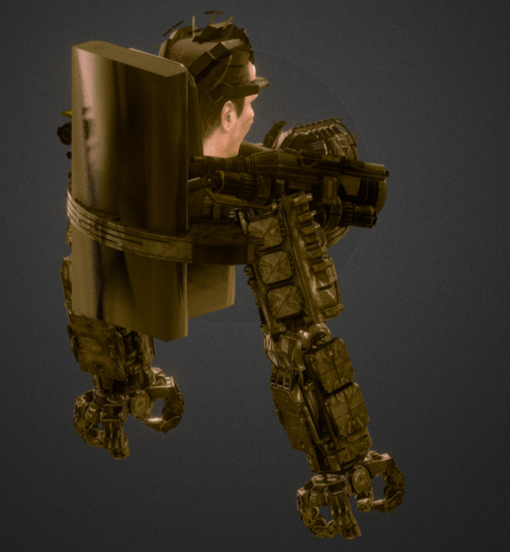 Astro Gman Low-poly 3D model_9