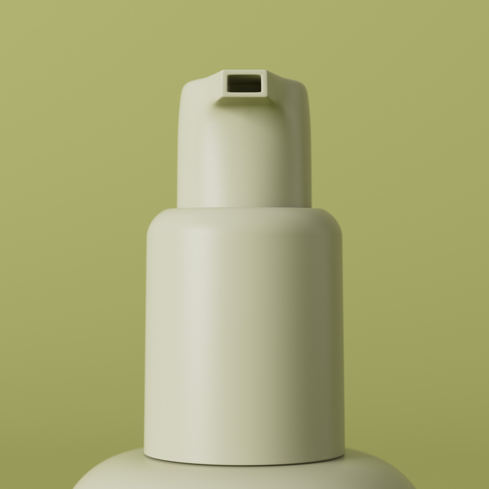 30ml Serum cosmetic bottle with cream dispenser 3D model_3