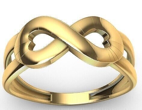 Elegant Infinity Knot Ring  Size 7 US  3D print model