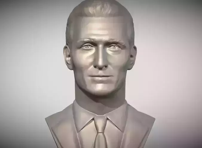 Matthew McConaughey bust 3D print model