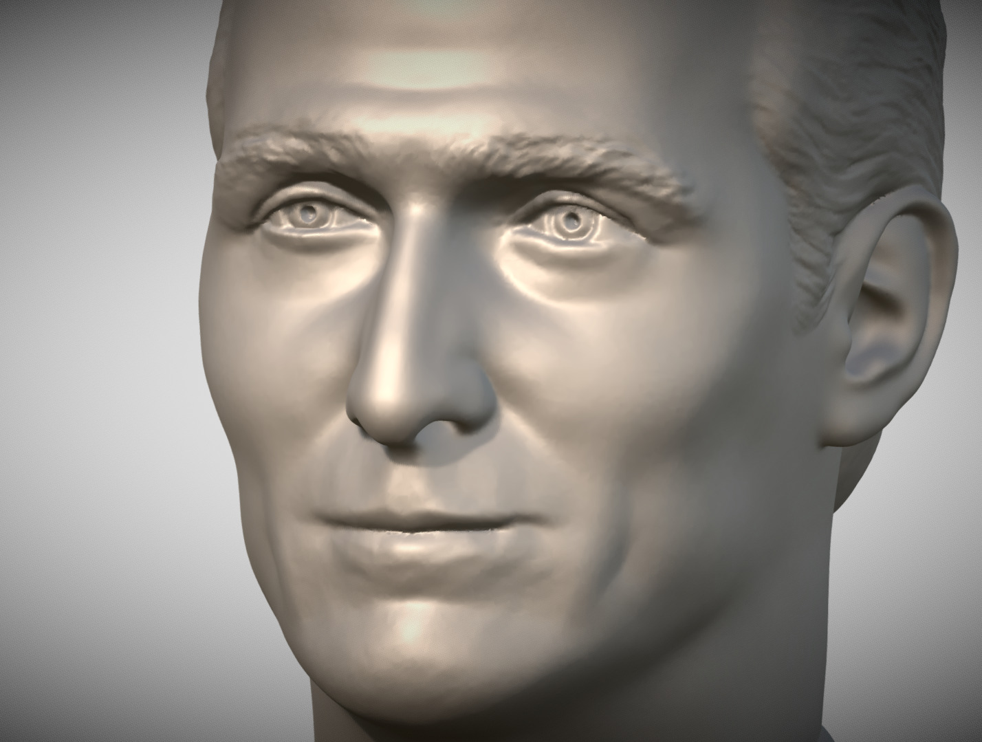 Matthew McConaughey bust 3D print model_10