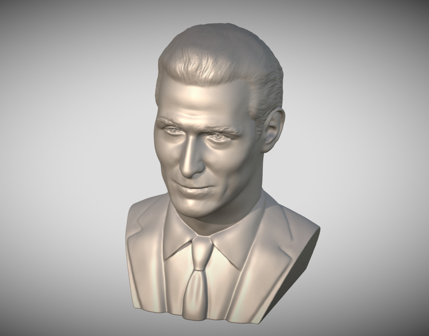 Matthew McConaughey bust 3D print model_11