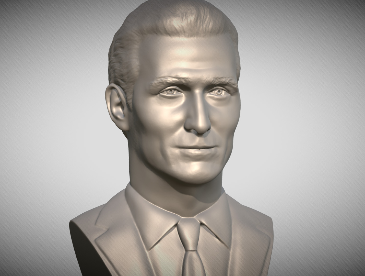 Matthew McConaughey bust 3D print model_8