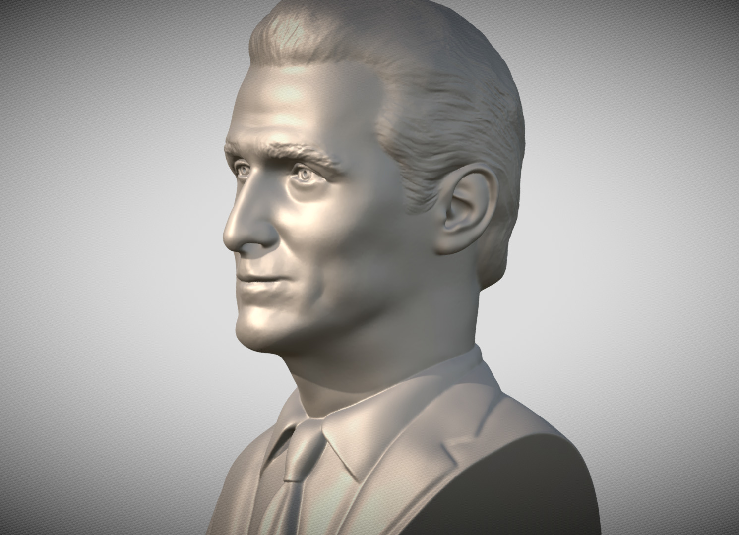 Matthew McConaughey bust 3D print model_2