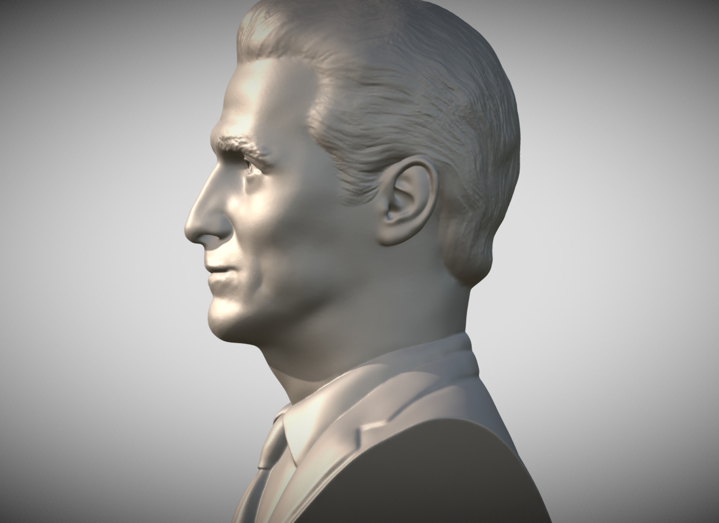 Matthew McConaughey bust 3D print model_3