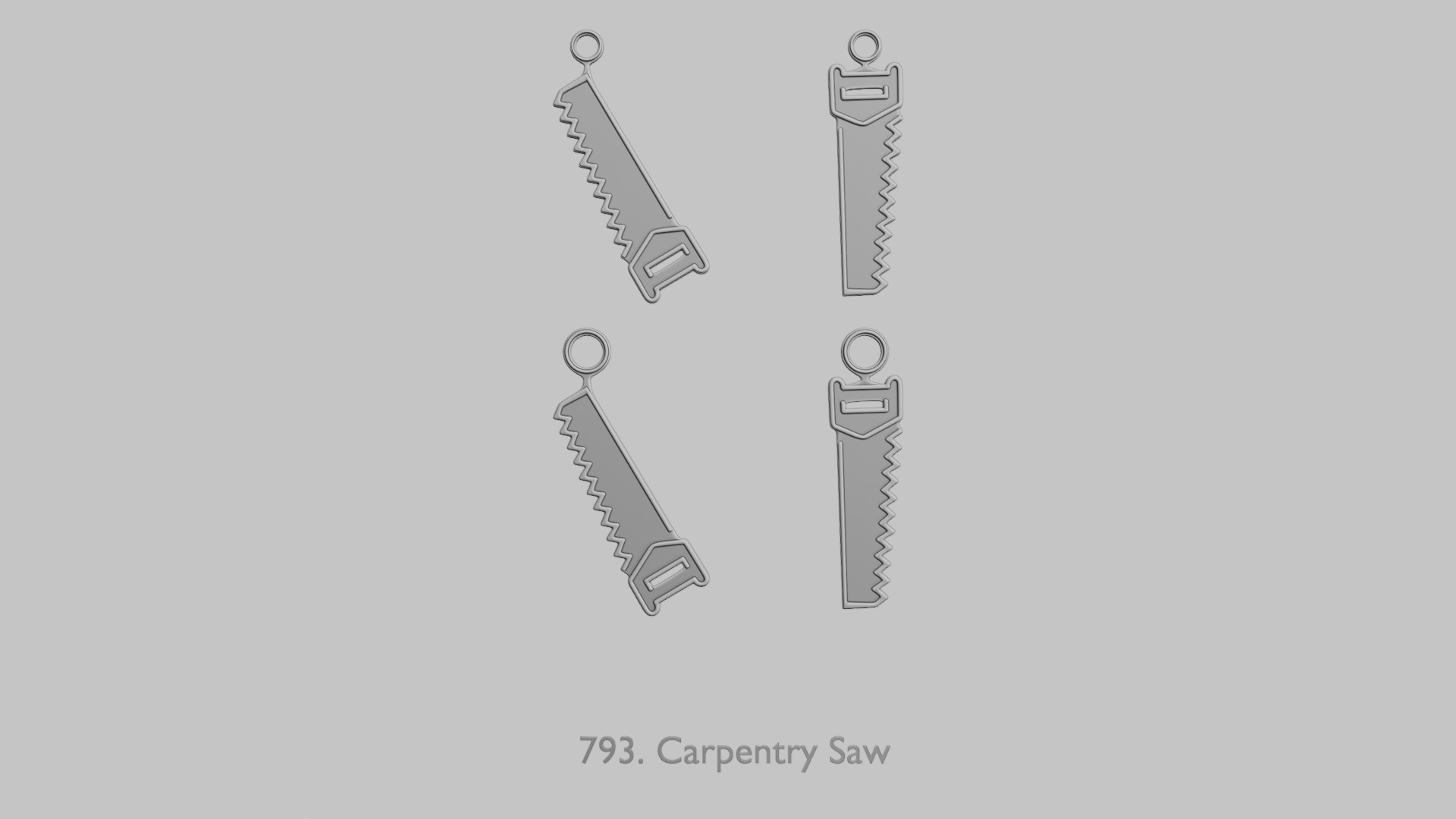 Tools Full PACK Original Blend STL Pendant Collection 3D print model_23