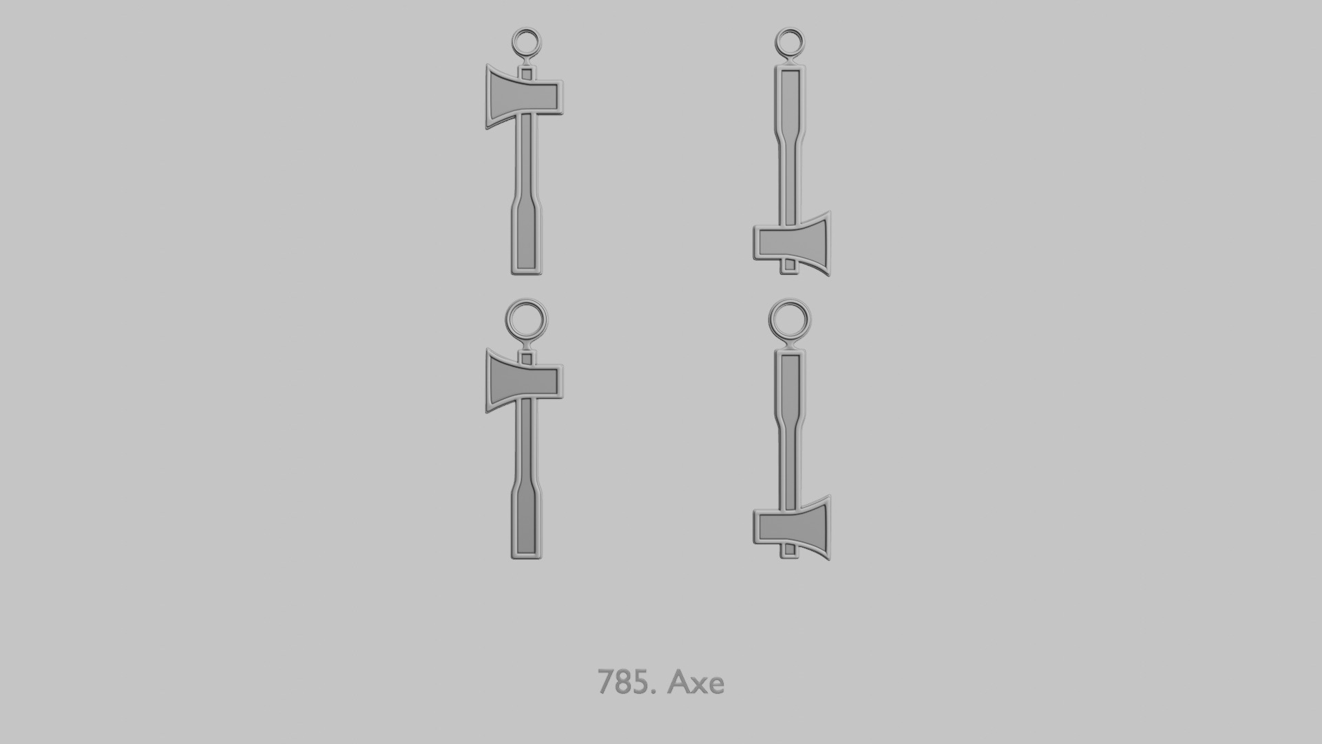 Tools Full PACK Original Blend STL Pendant Collection 3D print model_15