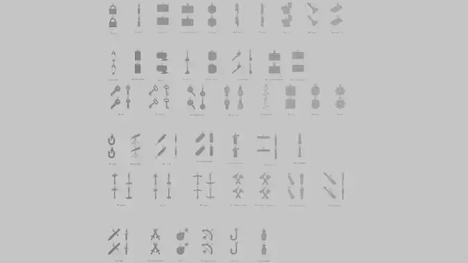 Tools Full PACK Original Blend STL Pendant Collection