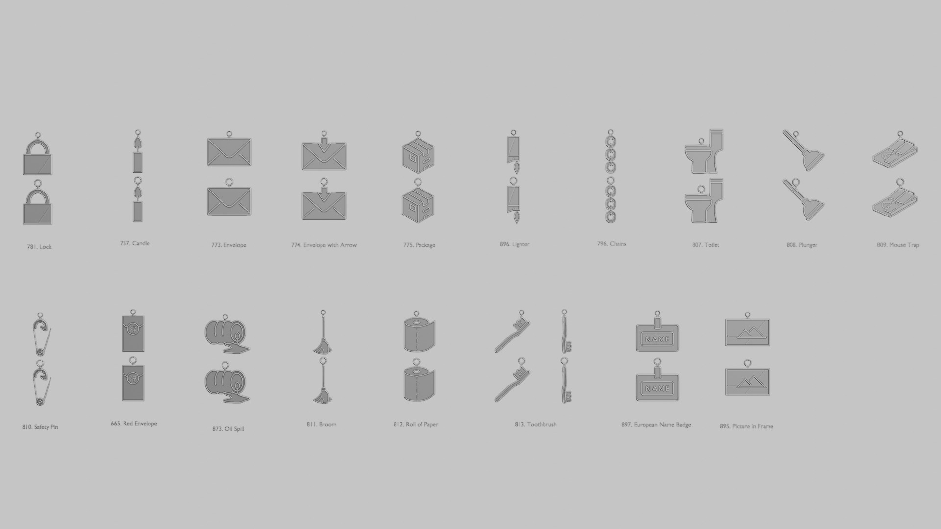 Tools Full PACK Original Blend STL Pendant Collection 3D print model_1
