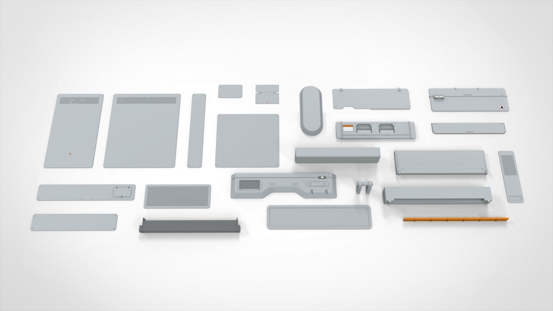 Sci-Fi architecture Elements collection 26 3D model_6