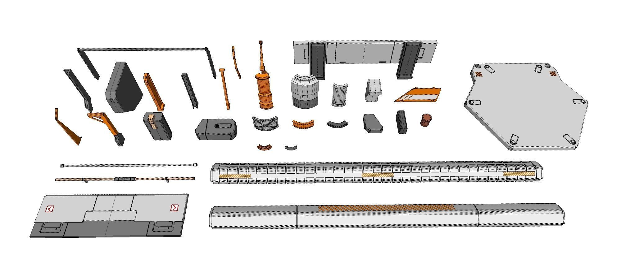 Sci-Fi architecture Elements collection 26 3D model_21