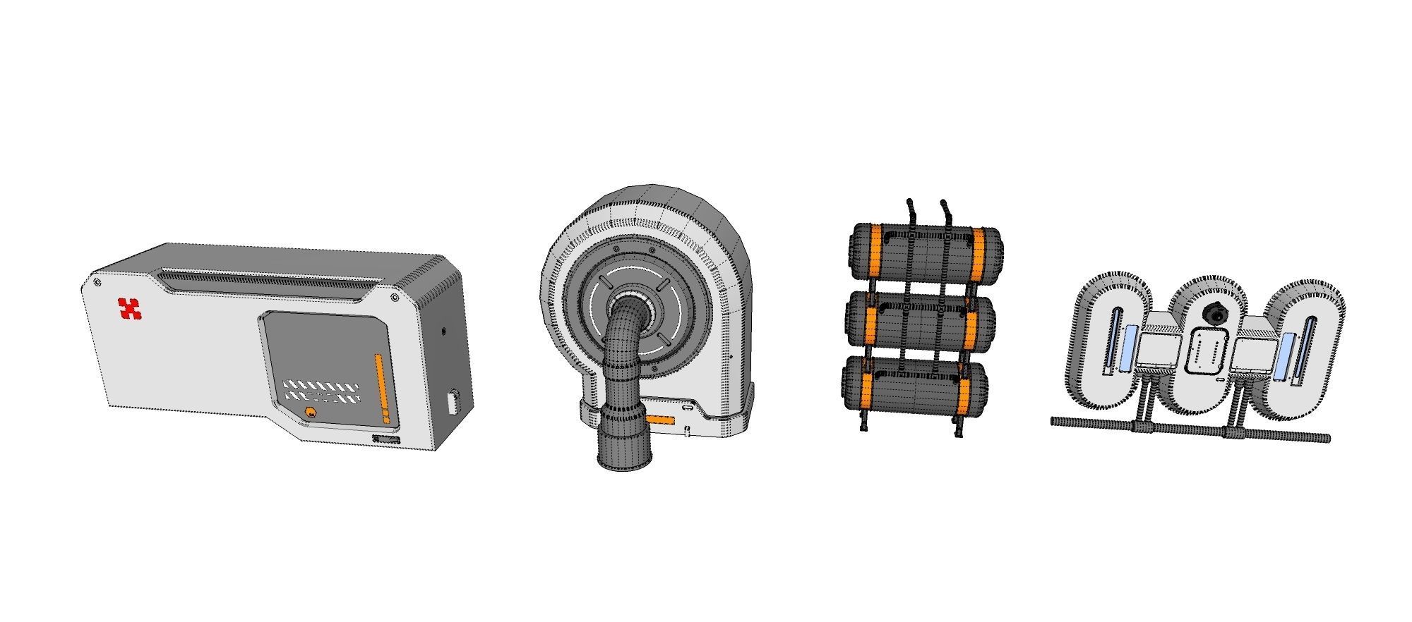 Sci-Fi architecture Elements collection 26 3D model_22