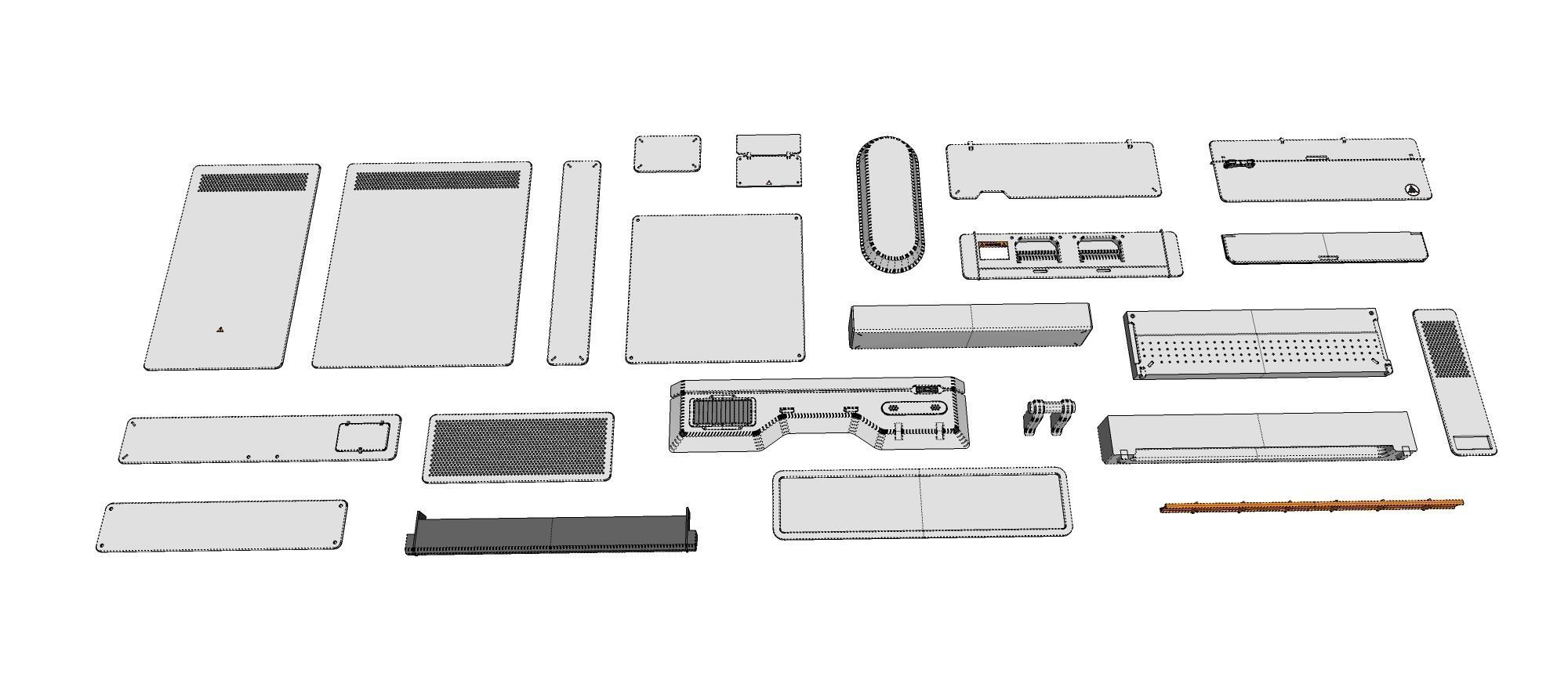 Sci-Fi architecture Elements collection 26 3D model_19