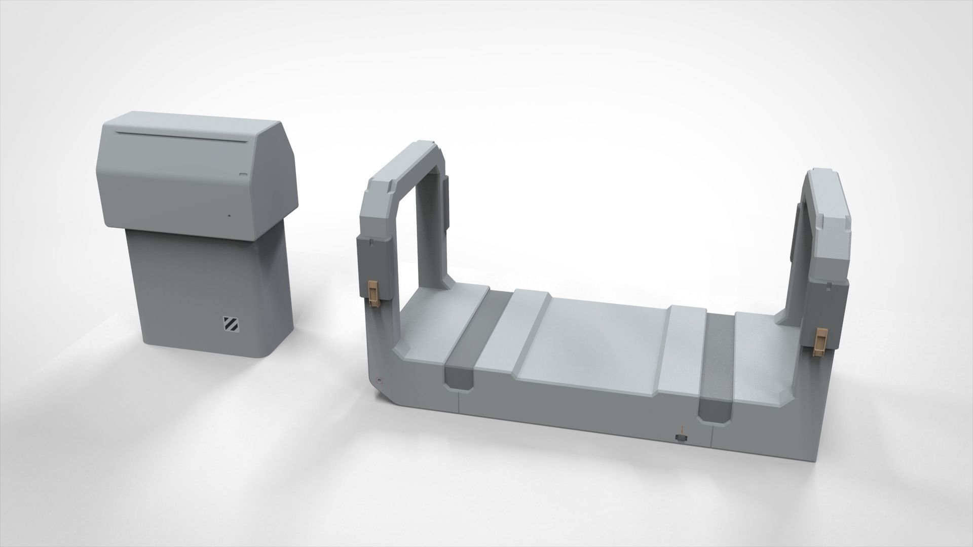 Sci-Fi architecture Elements collection 26 3D model_7